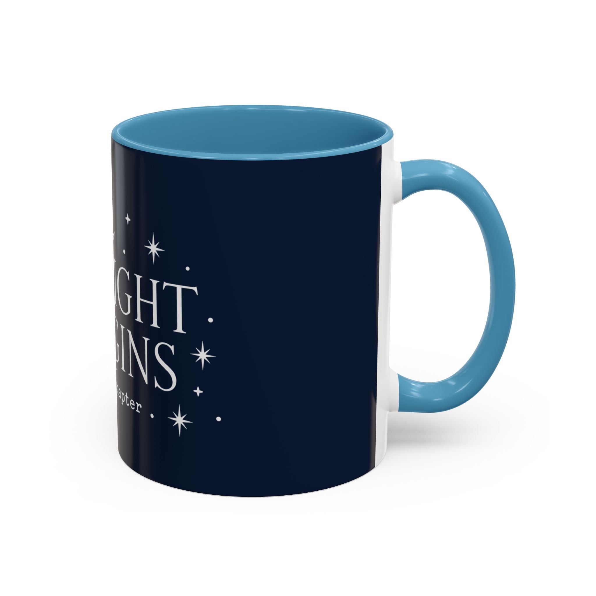 Midnight Margins Coffee Mug — "one more chapter" Book Lover Tea Cup