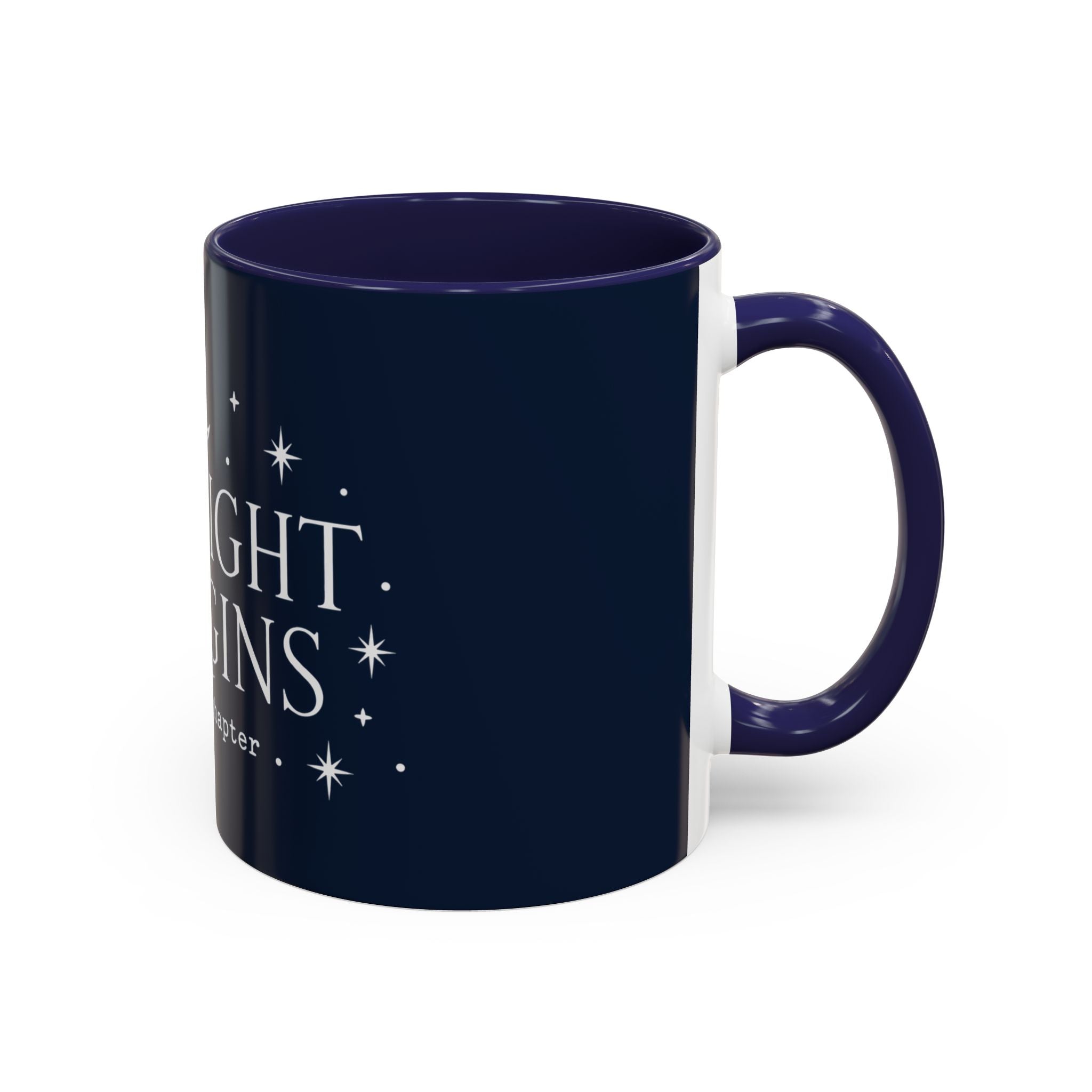 Midnight Margins Coffee Mug — "one more chapter" Book Lover Tea Cup