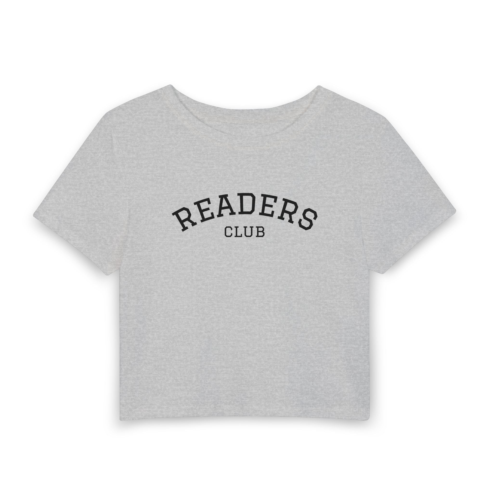 Readers Club Crop Tee — Women's Literary Baby Tee