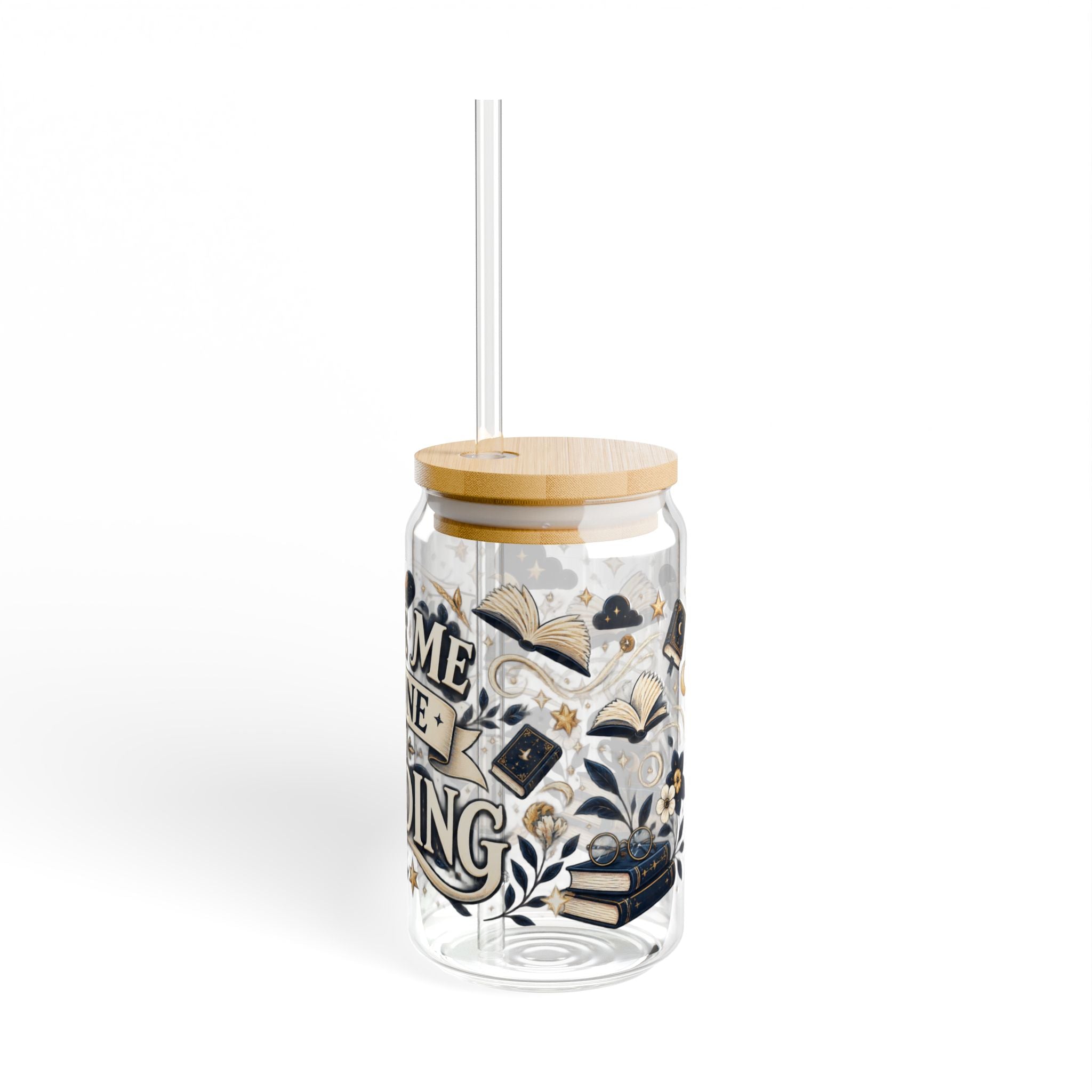 Reading Sipper Glass – 16oz “Leave Me Alone I’m Reading” Tumbler