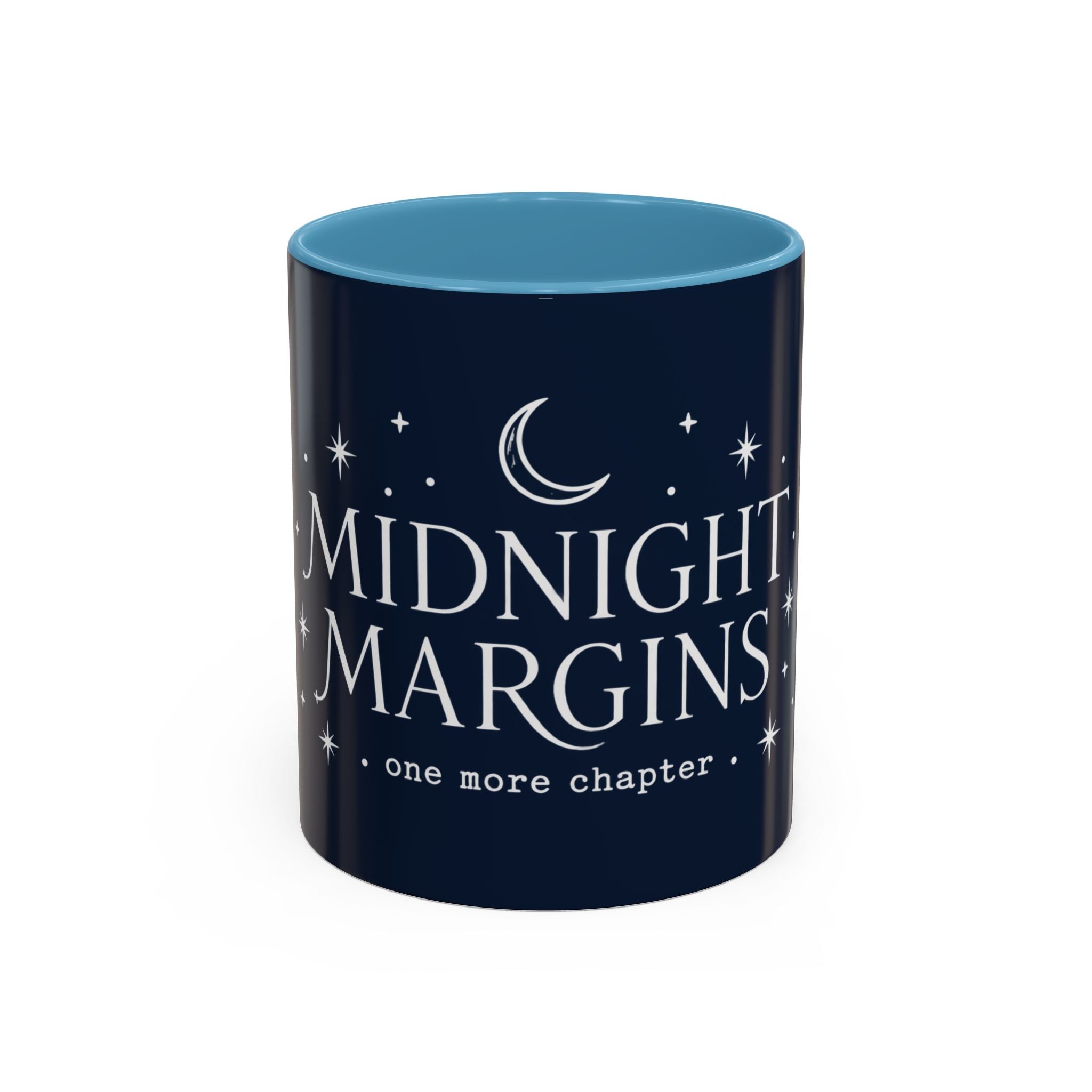 Midnight Margins Coffee Mug — "one more chapter" Book Lover Tea Cup