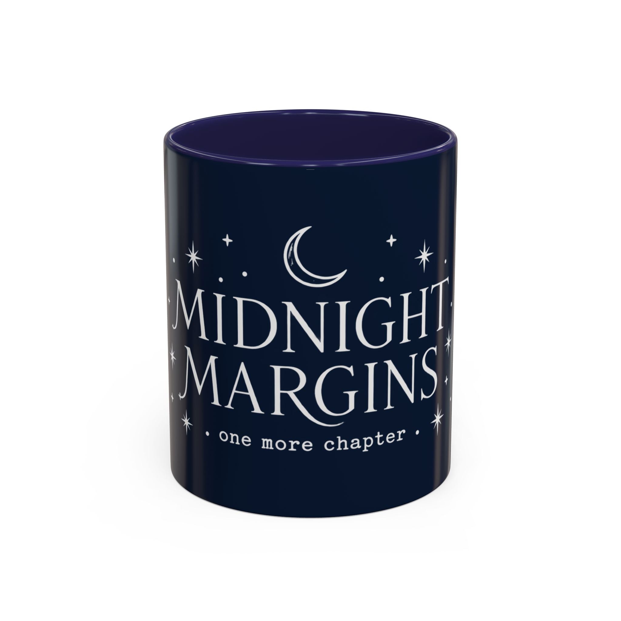 Midnight Margins Coffee Mug — "one more chapter" Book Lover Tea Cup