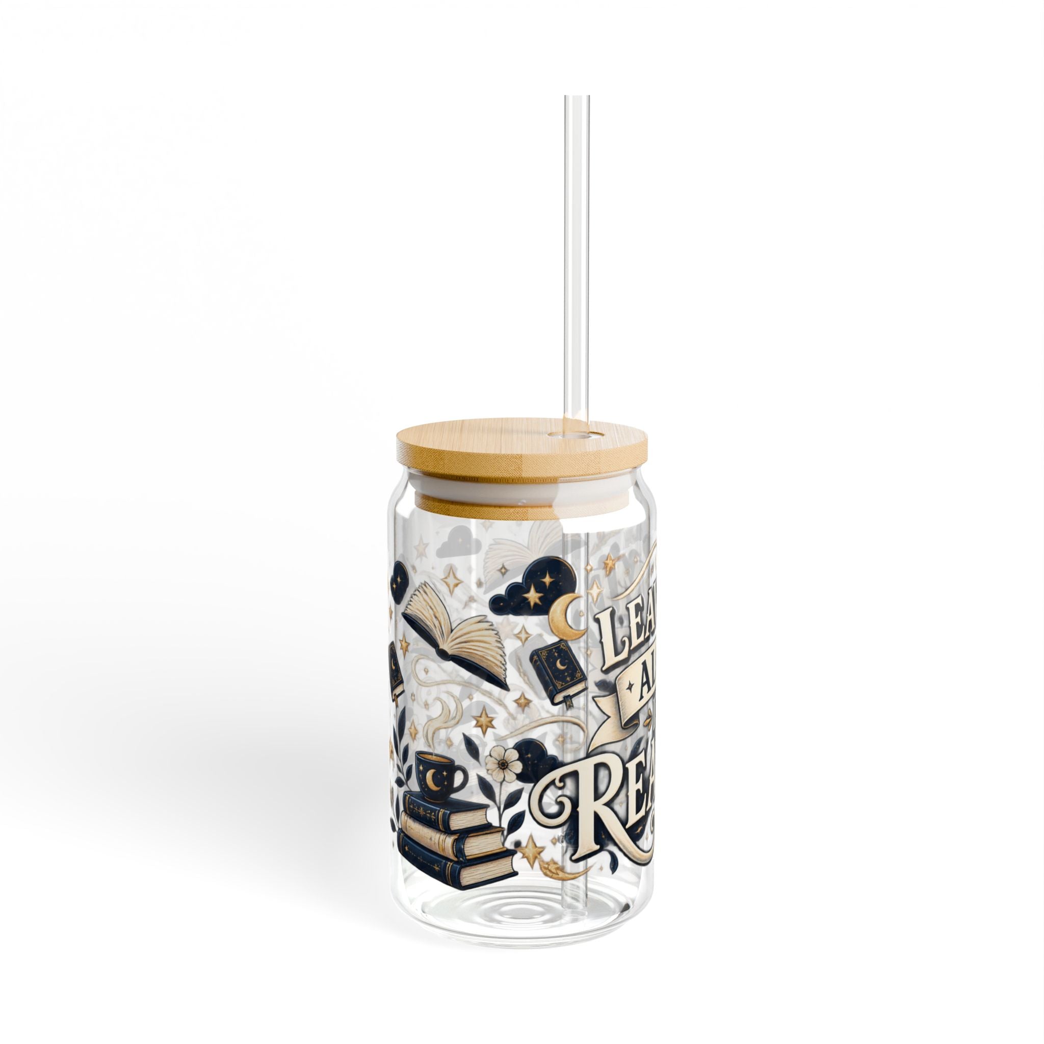 Reading Sipper Glass – 16oz “Leave Me Alone I’m Reading” Tumbler