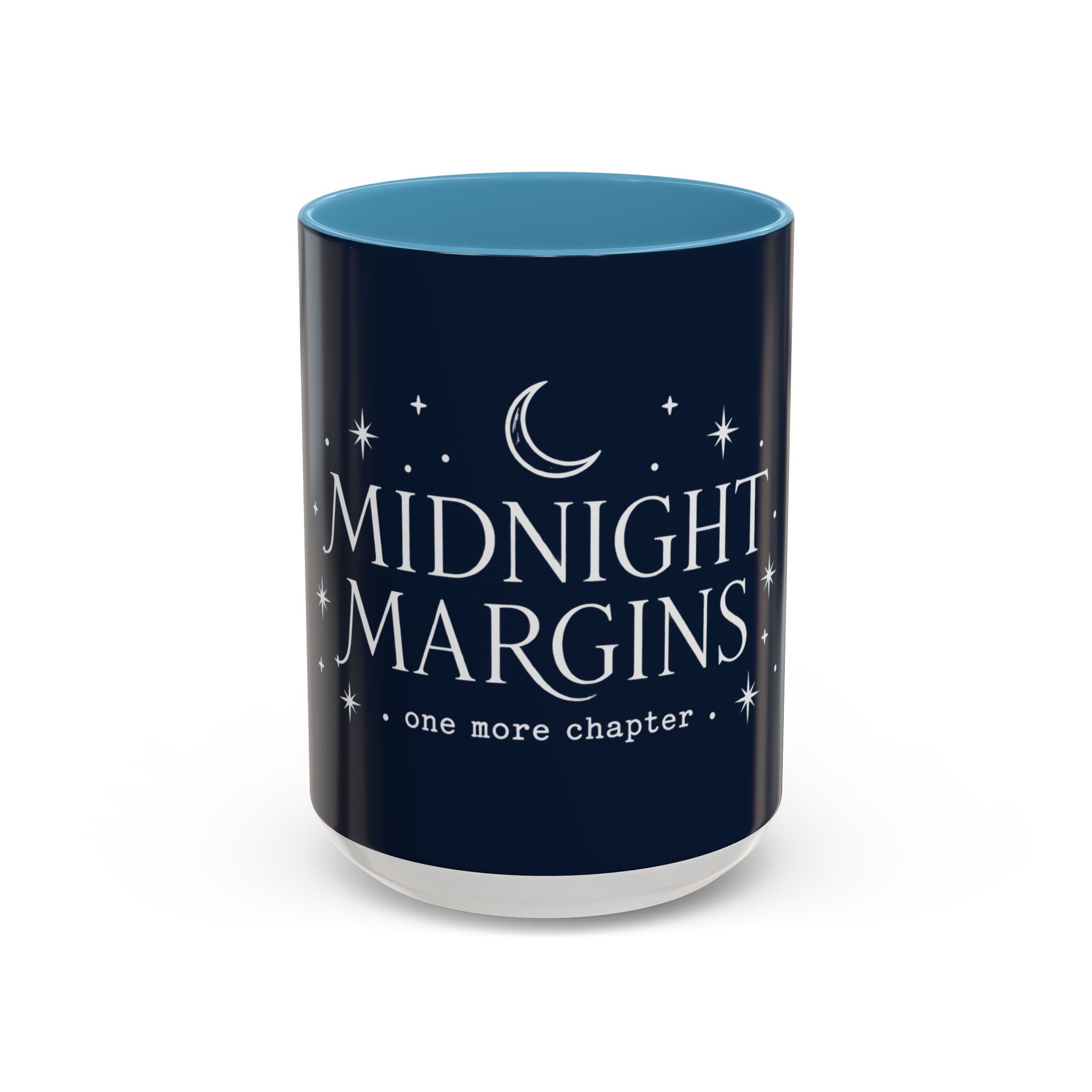 Midnight Margins Coffee Mug — "one more chapter" Book Lover Tea Cup
